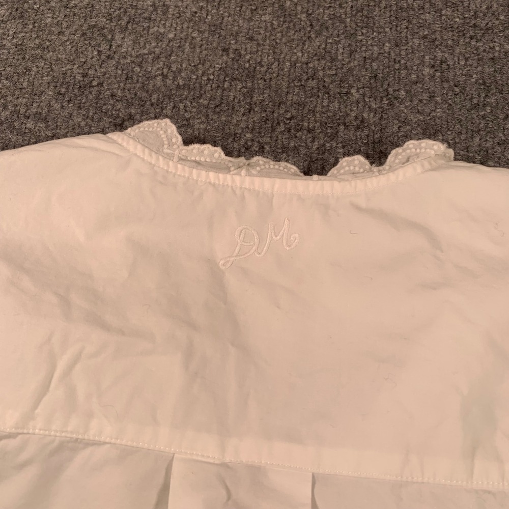 Damson Madder White Eyelet Lace Embroidered Sleeveless Tunic Dress Boho Top 12 - Picture 9 of 11